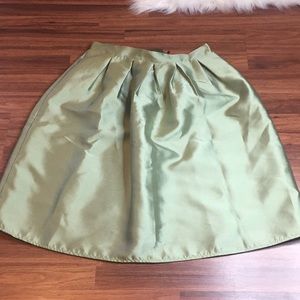 Satin A-Line Skater Skirt